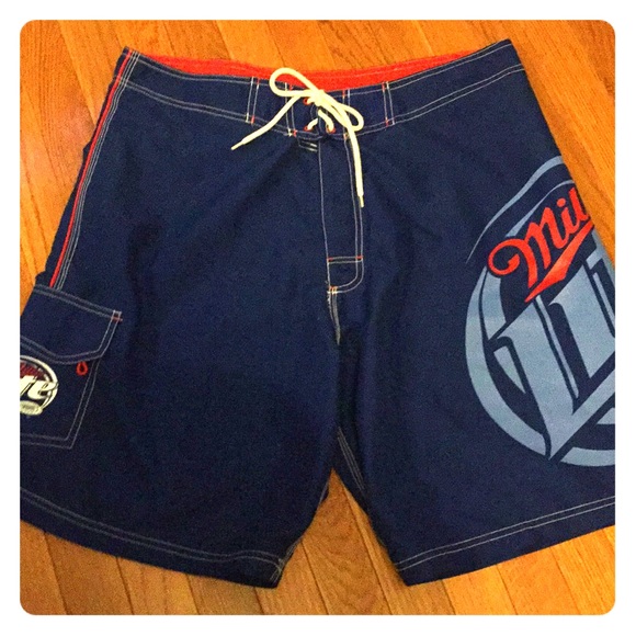miller lite swim trunks